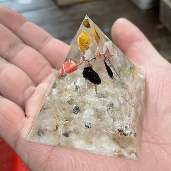 Other - Authentic Elite Shungite Orgonite Tree of Life Pyramid for EMF protection// Crys